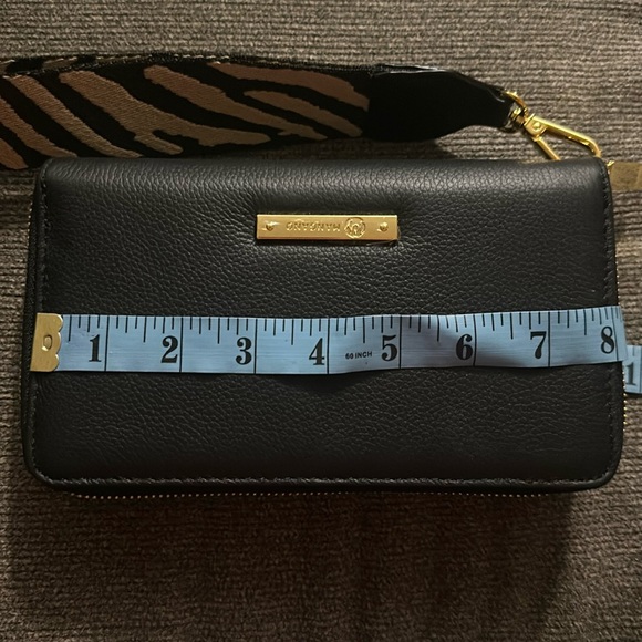 Joy mangano leather double wallet wristlet nwot - Picture 9 of 10